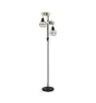 Eglo Lampadaires Salon Townshend 5 Acier Bois Noir | IP20 - Convient pour 2x E27 