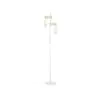 Eglo Lampadaires Salon Townshend Acier Blanc Bois | IP20 - Convient pour 2x E27 