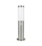 Eglo Lampadaire extérieur Helsinki Acier Inoxydable | IP44 - Convient pour 1x E27 - Détecteur De Mouvement