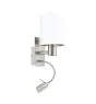 Eglo Applique Murale Pasteri Acier Nickel Satiné 40 | IP20 - Incl. Spot et Excl. 1x E27
