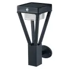 Ledvance LED Applique Murale Extérieur Endura Style Noir 6W 550lm - 830 Blanc Chaud | IP44 - Détecteur de Mouvement et de Lumière