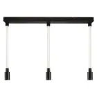 Ledvance Decor Glow Suspension Luminaire Noir 28W 1400lm - 927 Blanc Très Chaud | 700mm - Meilleur Rendu Des Couleurs