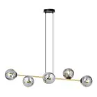 Emibig Suspension Luminaire Gravity Acier Noir | Convient pour 6x E14 - Max 10W