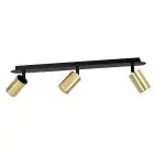 Emibig Plafonnier Zen Acier Noir | Convient pour 3x GU10 - Max 10W