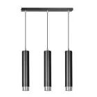 Emibig Suspension Luminaire Kibo Acier Noir | Convient pour 3x GU10 - Max 10W