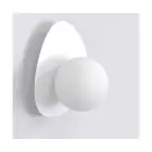 Emibig Applique Murale Ovo Acier Blanc | Convient pour 1x G9 - Max 8W