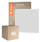 Lot 4x Ledvance Panneau LED Compact Aluminium Blanc 33W 3630lm - 840 Blanc Froid | 60x60cm