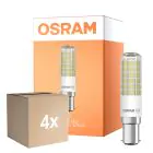 Lot 4x Osram Special T Slim LED B15d Claire 6.5W 806lm - 827 Blanc Très Chaud | Équivalent 60W