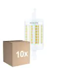 Lot 10x Philips LED Linear R7s CorePro 78mm 11.5W 1521lm - 830 Blanc Chaud |Équivalent 100W