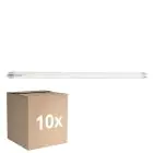 Lot 10x Sylvania ToLEDo Superia Tube LED T8 (EM/Direct 230V) Ultra Efficiency 16.8W 3100lm - 840 Blanc Froid | 120cm - Équivalent 36W
