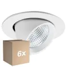Lot 6x Noxion Spot LED Forza V2 Aluminium Blanc 28/32/36/40W - 3300/3700/4100/4500lm 36D - 930-940-957 CCT | 160mm - Diamètre 145mm - Meilleur Rendu Des Couleurs
