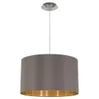 Eglo Suspension Luminaire Maserlo Acier Nickel Satiné | Convient pour E27