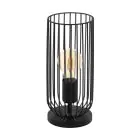 Eglo Lampe De Chevet Roccamena Acier Noir | Convient pour 1x E27