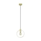 Eglo Suspension Luminaire Manizales Acier Dorée | IP20 - Convient pour 1x E27 