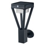 Ledvance LED Wandlamp Buitenverlichting Endura Stijl Zwart 6W 550lm - 830 Warm Wit | IP44 - Bewegings- en Lichtsensor