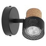 Ledvance LED Decor Spot Cork Staal Zwart 3W 230lm - 827 Zeer Warm Wit | Dimbaar