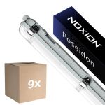 Voordeelpak 9x Noxion LED Waterdichte Montagebalk Poseidon V3.0 30W 3900/4200lm - 830-865 CCT | 120cm - Doorvoerbedrading (5x2.5mm2) - Bewegings- En Lichtsensor