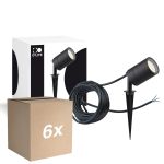 Voordeelpak 6x D'Lite Prikspot Fuse Aansluitsnoer Zwart | IP65 - Geschikt voor 1x GU10 | incl. cable 2 Meter