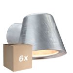 Voordeelpak 6x Nordlux Aleria Wandlamp Verzinkt Staal Grijs | Geschikt voor GU10