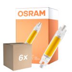Voordeelpak 6x Osram LED Slim Line R7S LED R7S 78mm Helder 4.5W 470lm - 840 Koel Wit | Vervangt 40W