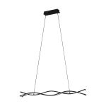 Eglo Hanglamp Lasana 3 Staal Aluminium Zwart 11W 1500lm - 830 Warm Wit | IP20