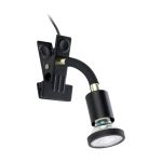 Eglo Clamp Parrini 1 Staal Zwart 4.5W 345lm - 830 Warm Wit | IP20 - Incl. 1x GU10