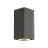SLV Big Theo Up/Down Wandlamp Aluminium Antraciet | IP44 - Buitenverlichting - Geschikt voor 2x GU10 Max. 75W - Dimbaar