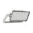 Ledvance LED Floodlight Max Radial 45 Aluminium Grijs 600W 85600lm 45D - 730 Warm Wit | IP66 - Symmetrisch