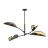 Emibig Plafondlamp Lotus Staal Zwart | Geschikt voor 4x E14 - Max 10W