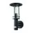 Eglo Wandlamp Lisio 1 Roestvrij Staal Zwart | IP44 - Geschikt voor 1x E27 - Bewegingssensor