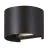 Eglo Wandlamp Calpino 3 Aluminium Zwart Up & Down 2W 420lm - 830 Warm Wit | IP54