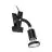 Eglo Clamp Parrini 1 Staal Zwart 4.5W 345lm - 830 Warm Wit | IP20 - Incl. 1x GU10