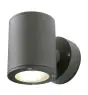 SLV Sitra Wandlamp Aluminium Grijs Up & Down | Buitenverlichtinging - IP44 - Geschikt voor 2x GX53