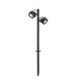 SLV Sitra 360 Prikspot Aluminium Grijs | Buitenverlichting - IP44 - Geschikt voor 2x GX53 