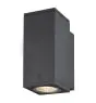 SLV Enola S Wandlamp Aluminium Grijs Vierkant 6W 500lm - 940 Koel Wit | Buitenverlichting - IP65 - Beste Kleurweergave
