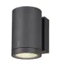 SLV Enola M Wandlamp Aluminium Grijs Rond 11W 980lm - 940 Koel Wit | Buitenverlichting - IP65 - Beste Kleurweergave
