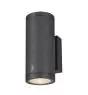 SLV Enola Up/Down Wandlamp Aluminium Grijs Rond 20W 1900lm - 940 Koel Wit | Buitenverlichting - IP65 - Beste Kleurweergave