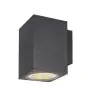 SLV Enola L Wandlamp Aluminium Grijs Vierkant 36W 3700lm - 930-940 CCT | Buitenverlichting - IP65 - Beste Kleurweergave