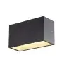 SLV Sitra M Up/Down Wandlamp Aluminium Grijs 14W 1880lm - 830-840 CCT | Buitenverlichting - IP65