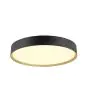 SLV Decona Wand en Plafondlamp Aluminium Zwart Rond 23W 2170lm - 930 Warm Wit | IP44 - Beste Kleurweergave - Dimbaar 