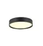 SLV Decona Wand en Plafondlamp Aluminium Zwart Rond 18W 1450lm - 930 Warm Wit | IP44 - Beste Kleurweergave - Dimbaar 