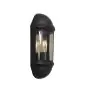 Ansell LED Wandlamp Latina Halve Lantaarn Zwart - Geschikt voor E27 Tot Wel 42W | IP65 - Lichtsensor