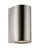 Nordlux Canto Maxi 2 Wandlamp Roestvrij Staal Up & Down | IP44 - Geschikt voor 2x GU10