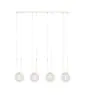 Emibig Hanglamp Glam Staal Wit | Geschikt voor 4x E14 - Max 10W