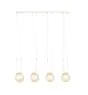 Emibig Hanglamp Glam Staal Wit | Geschikt voor 4x E14 - Max 10W