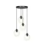 Emibig Hanglamp Istar Staal Zwart | Geschikt voor 4x E27 - Max 10W