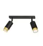Emibig Plafondlamp Hiro Staal Zwart | Geschikt voor 2x GU10 - Max 10W
