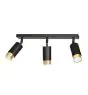 Emibig Plafondlamp Hiro Staal Zwart | Geschikt voor 3x GU10 - Max 10W