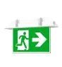 Noxion LED Nooduitgang Bord | Inbouw | 1W 20lm - 860 Daglicht | 30m Kijkafstand - 3 Uur Noodverlichting - Autotest - Incl. 4 Richtingen