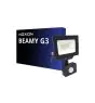 Noxion LED Floodlight Beamy G3.1 Zwart 20W 2200lm 100D - 830 Warm Wit | IP44 - Bewegings- en Lichtsensor - Symmetrisch 